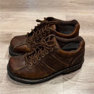 DR MARTENS Elliot Y2K Brown Leather Oxford Shoes